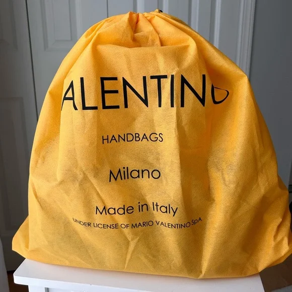 Valentino V Leather Satchel Handbag Purse Beige/Taupe Gaelle by Mario Valentino - Picture 2 of 11